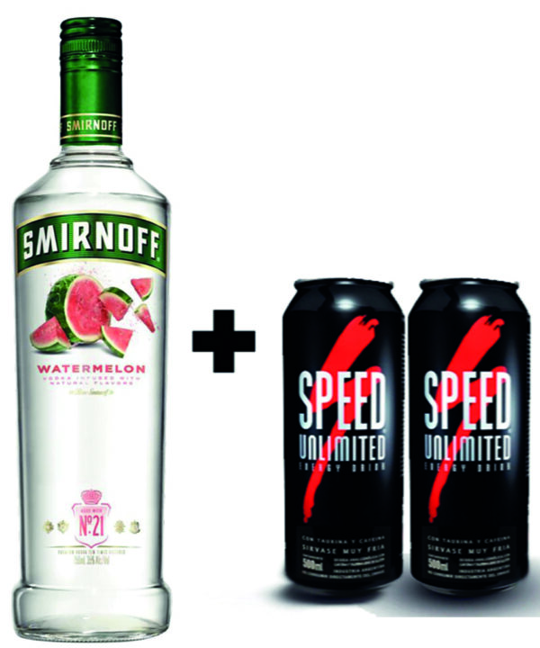 COMBO SMIRNOFT + 2 SPEED 473CC